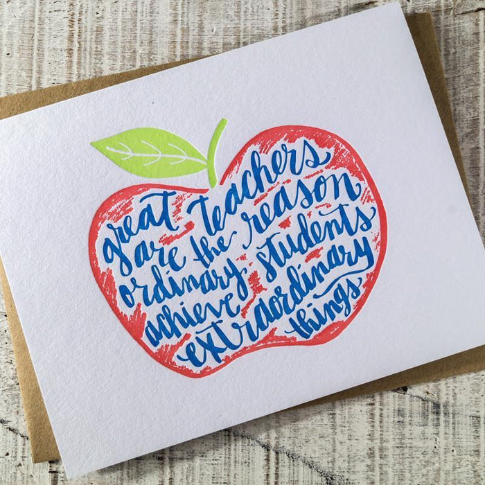 Great Teachers Are The Reason