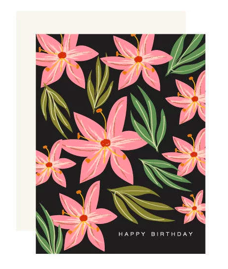 Happy Birthday (Black Tropical)