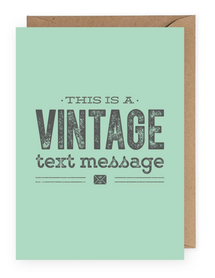 Vintage Text Message