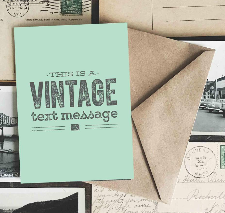Vintage Text Message