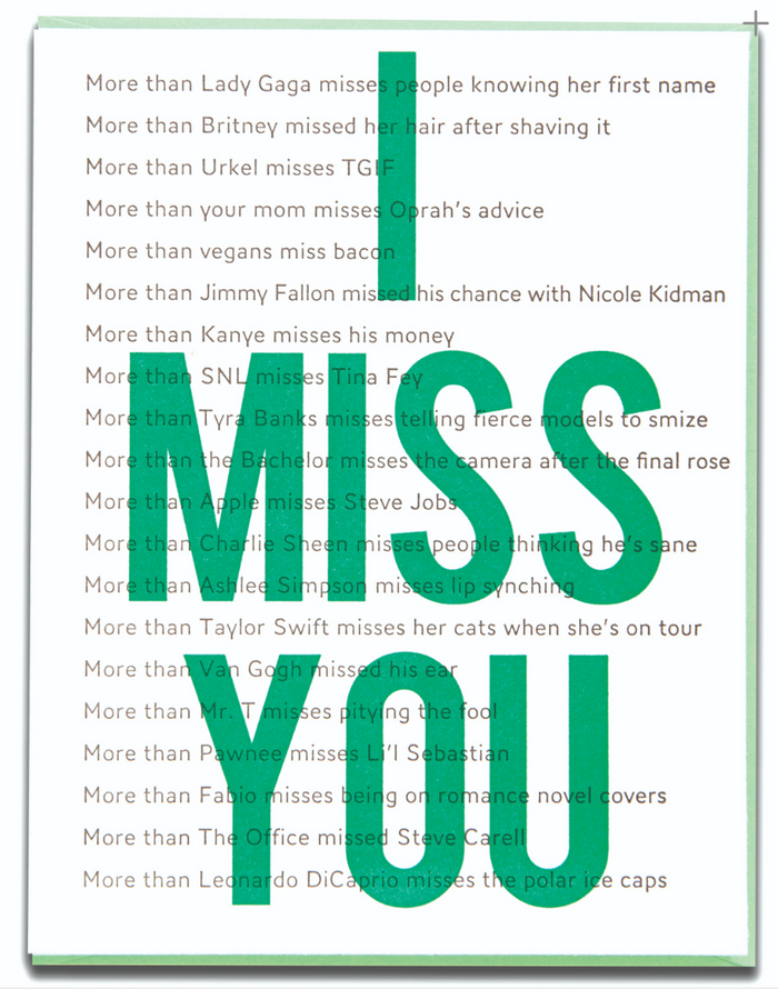 Miss You List