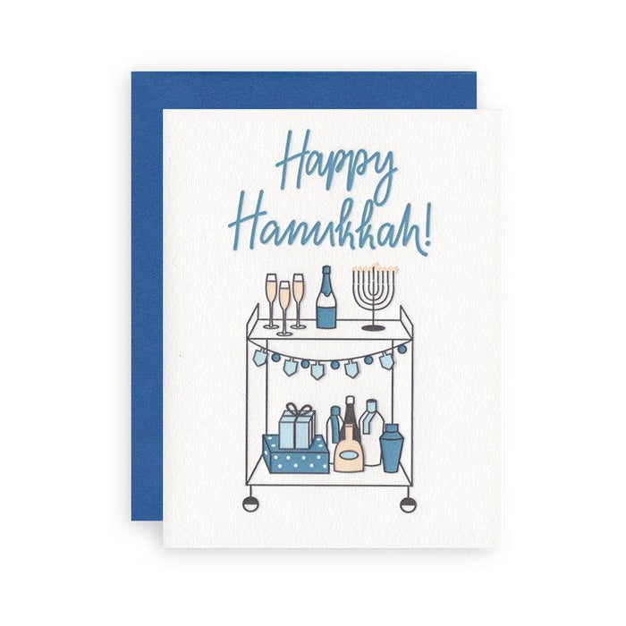 Hanukkah Bar Cart