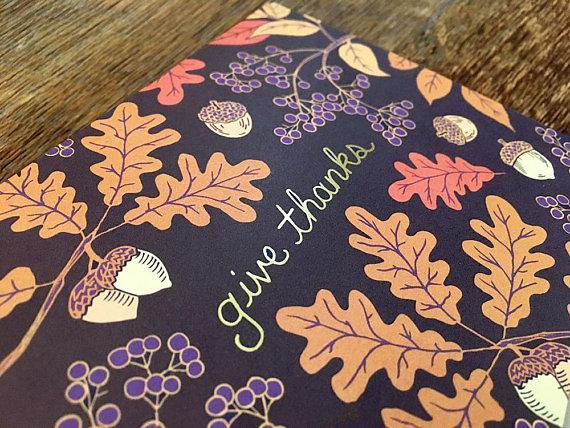 Give Thanks (Gold Foil)